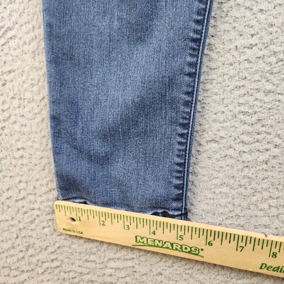 Democracy Indigo Ankle Skimmer Skinny Jeans Womens 16 Ab Solution Mid Rise Blue - Picture 7 of 13